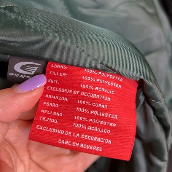 Vintage NY Jets NFL Suede Bomber Jacket- L - Picture 11 of 11